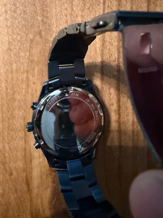 Michael Kors Gunmetal Blue Link Watch main image 5